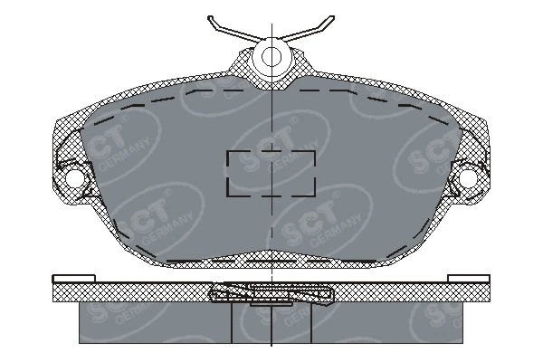 Brake Pad Set, disc brake (SP 201 PR)