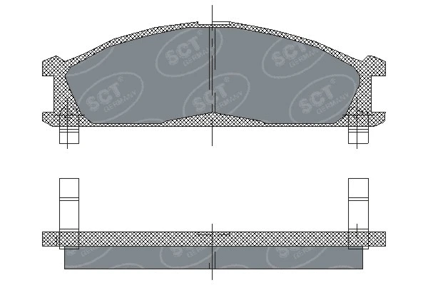 Brake Pad Set, disc brake (SP 185 PR)