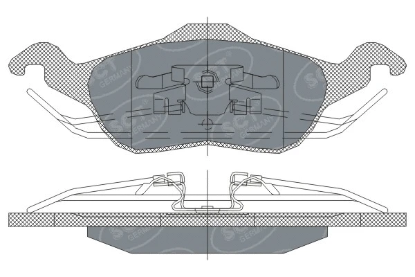 Brake Pad Set, disc brake (SP 237 PR)