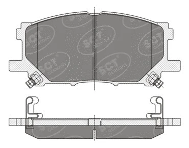 Brake Pad Set, disc brake (SP 348 PR)