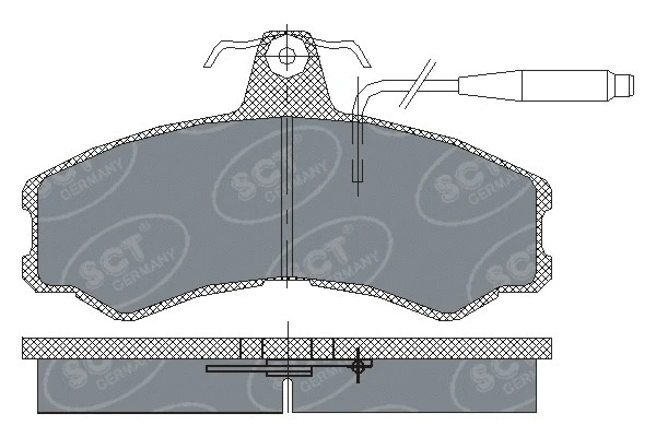 Brake Pad Set, disc brake (SP 154 PR)