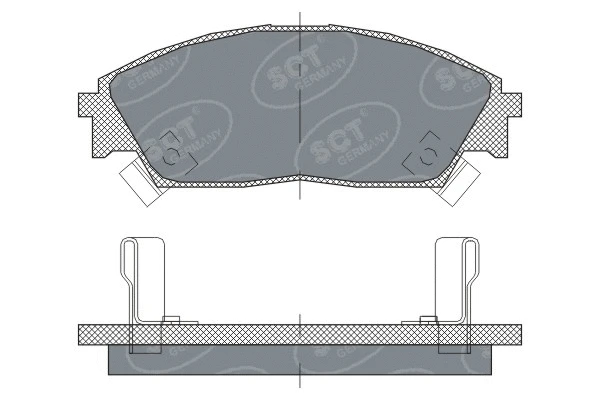 Brake Pad Set, disc brake (SP 238 PR)