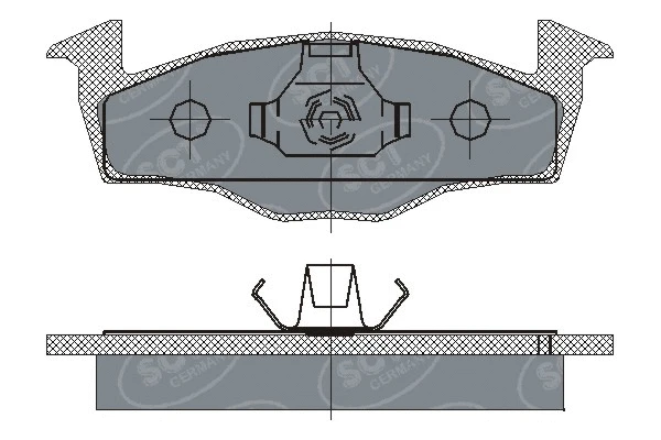 Brake Pad Set, disc brake (SP 227 PR)
