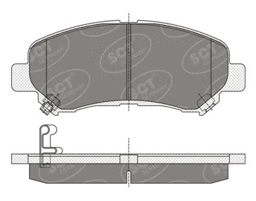 Brake Pad Set, disc brake (SP 337 PR)
