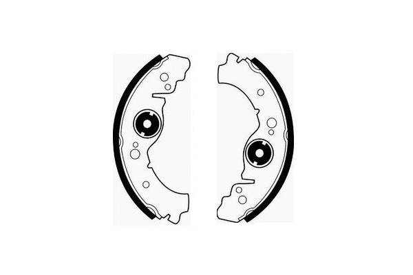 Brake Shoe Set, parking brake (SS 502)