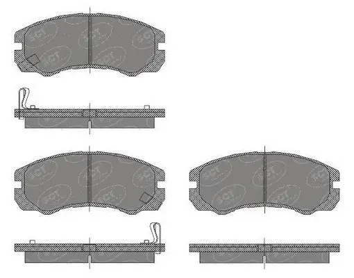 Brake Pad Set, disc brake (SP 438 PR)