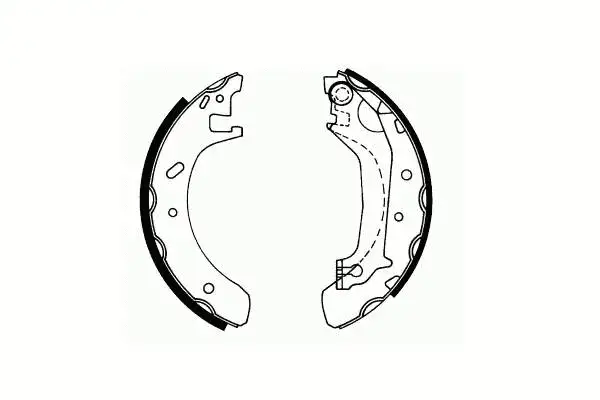 Brake Shoe Set, parking brake (SS 540)