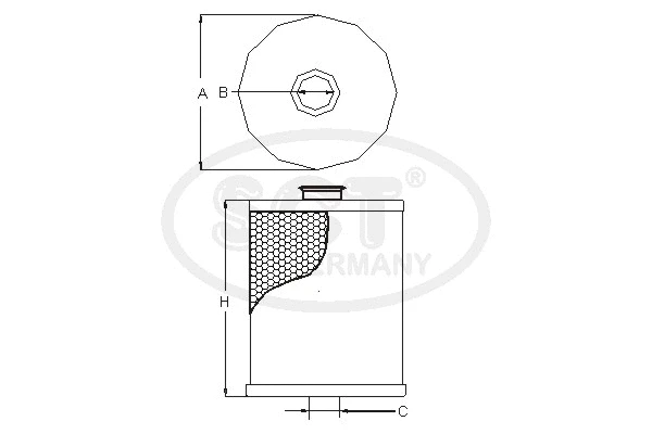 Fuel Filter (SC 7016 P)