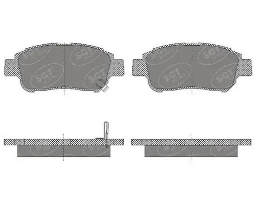 Brake Pad Set, disc brake (SP 601 PR)