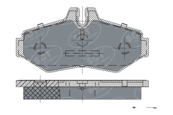 Brake Pad Set, disc brake (SP 233 PR)