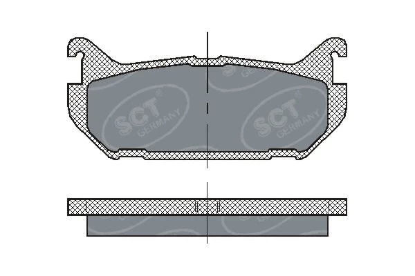 Brake Pad Set, disc brake (SP 197 PR)