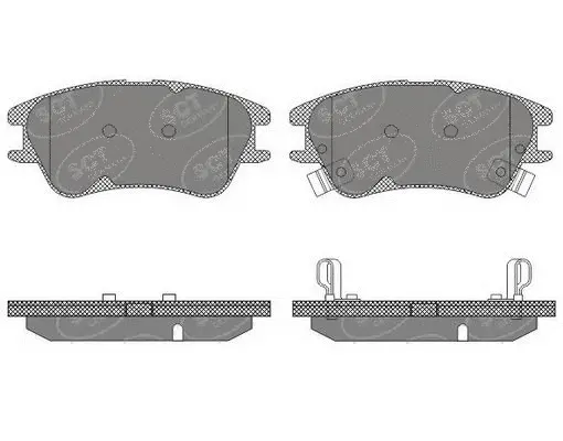 Brake Pad Set, disc brake (SP 620 PR)