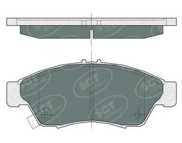 Brake Pad Set, disc brake (SP 364 PR)