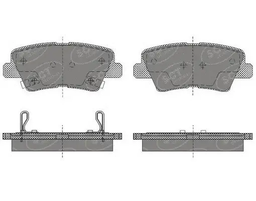 Brake Pad Set, disc brake (SP 629 PR)