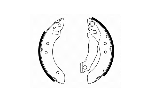 Brake Shoe Set, parking brake (SS 531)