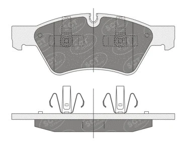 Brake Pad Set, disc brake (SP 352 PR)