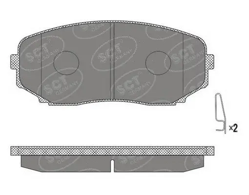 Brake Pad Set, disc brake (SP 641 PR)