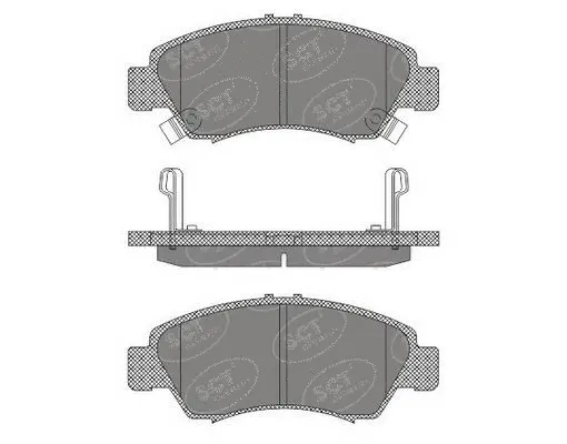 Brake Pad Set, disc brake (SP 600 PR)