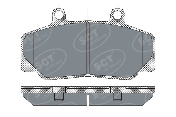 Brake Pad Set, disc brake (SP 166 PR)