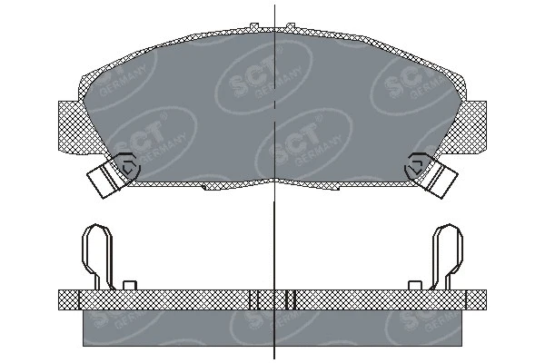Brake Pad Set, disc brake (SP 203 PR)