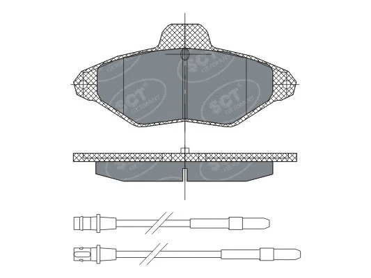 Brake Pad Set, disc brake (SP 293 PR)