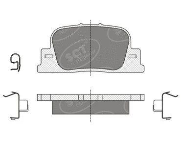 Brake Pad Set, disc brake (SP 335 PR)