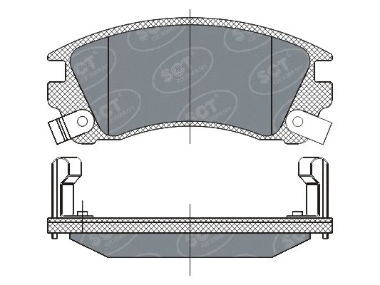 Brake Pad Set, disc brake (SP 284 PR)