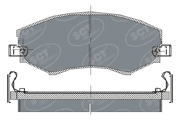Brake Pad Set, disc brake (SP 151 PR)