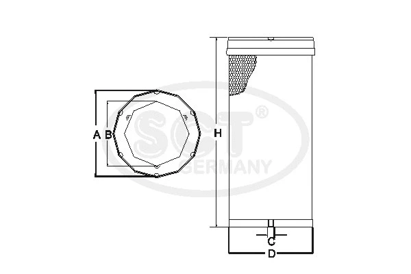 Secondary Air Filter (SW 3878)