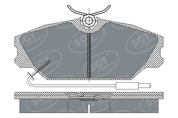 Brake Pad Set, disc brake (SP 215 PR)