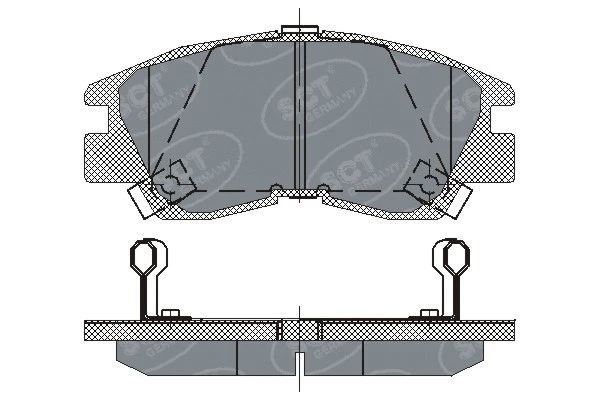 Brake Pad Set, disc brake (SP 222 PR)