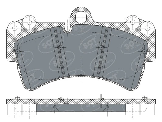 Brake Pad Set, disc brake (SP 280 PR)