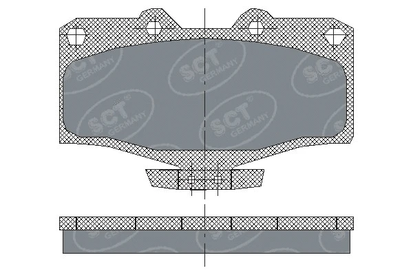 Brake Pad Set, disc brake (SP 160 PR)