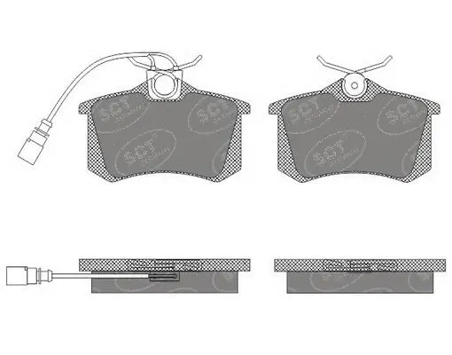Brake Pad Set, disc brake (SP 616 PR)