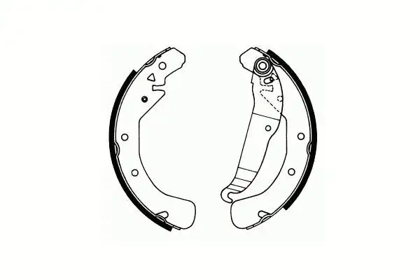 Brake Shoe Set, parking brake (SS 548)
