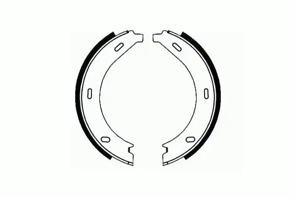 Brake Shoe Set, parking brake (SS 542)
