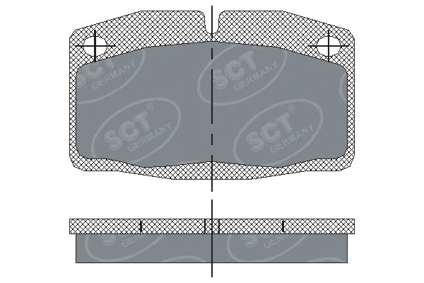 Brake Pad Set, disc brake (SP 105 PR)