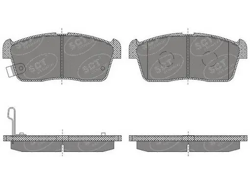 Brake Pad Set, disc brake (SP 619 PR)