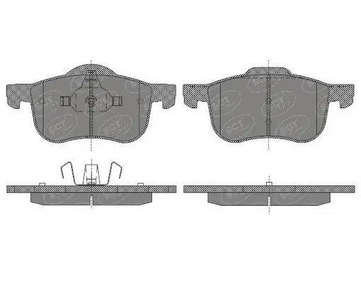 Brake Pad Set, disc brake (SP 655 PR)
