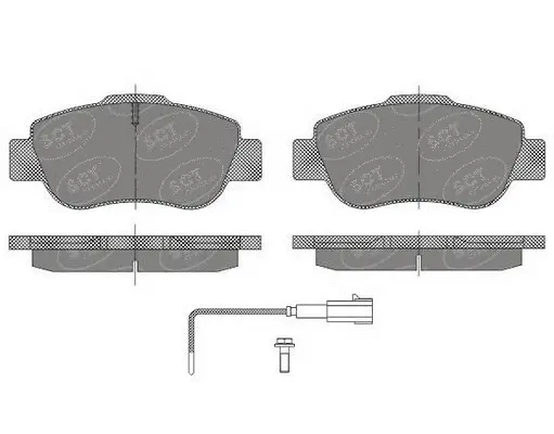 Brake Pad Set, disc brake (SP 487 PR)