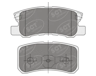 Brake Pad Set, disc brake (SP 343 PR)