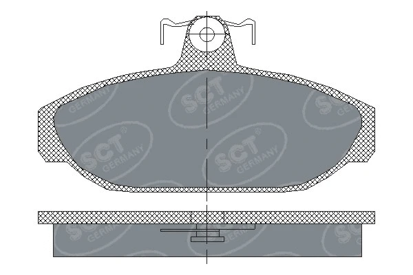 Brake Pad Set, disc brake (SP 165 PR)
