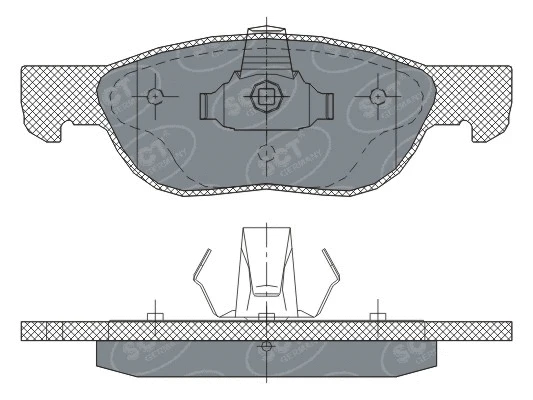 Brake Pad Set, disc brake (SP 296 PR)