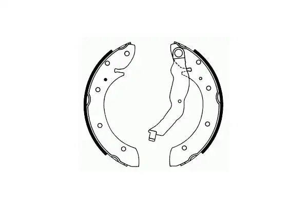 Brake Shoe Set, parking brake (SS 539)