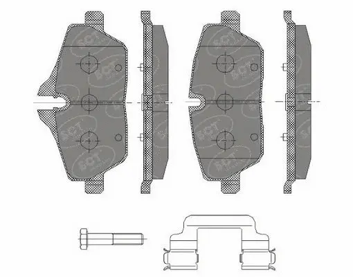 Brake Pad Set, disc brake (SP 430 PR)