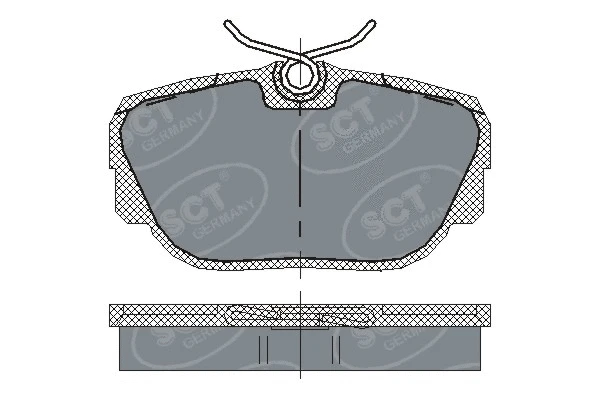 Brake Pad Set, disc brake (SP 144 PR)