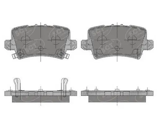 Brake Pad Set, disc brake (SP 644 PR)