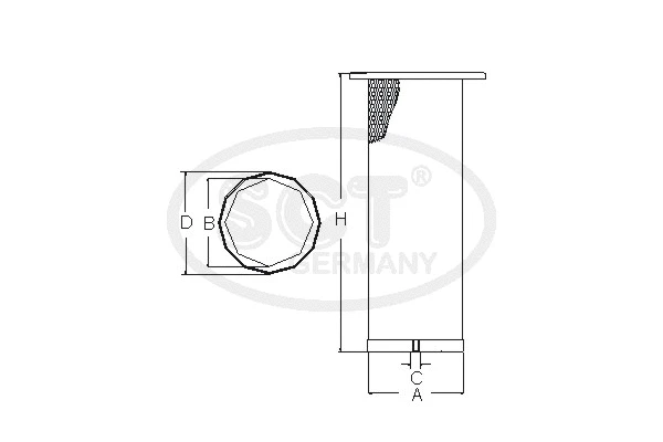 Secondary Air Filter (SW 3891)