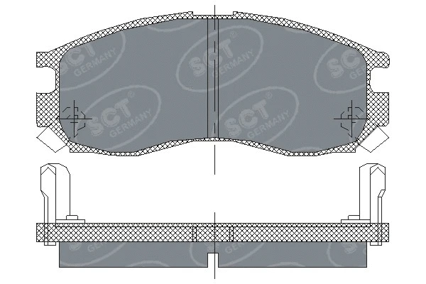 Brake Pad Set, disc brake (SP 133 PR)