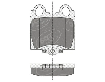 Brake Pad Set, disc brake (SP 345 PR)